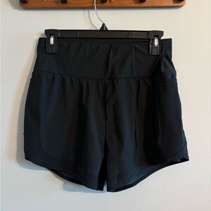 Women's Black Athletic Shorts